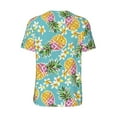 thumbnail image 2 of Daiia Cute Pineapples Mens Baseball Jersey Button Down Shirts Short Sleeve Sports Uniforms-Small, 2 of 9