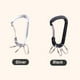 thumbnail image 5 of Hebilla de seguridad de aleación con 3 uds. De anillos, Clip para llavero, ganchos para colgar rápidos (negro) Tmvgtek excursión de campamento, 5 of 9