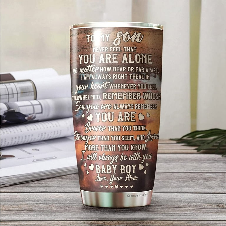 To My Son Lion Reflection Gift For Lover Day Travel Tumbler - Teeruto