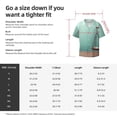 thumbnail image 5 of Lsque Vintage Brass Balance Scale print Men's Cuban Collar Short Sleeve Shirt Summer Beachwear Casual Button Down Fashionable Vacation Leisure Shirt-Medium, 5 of 7