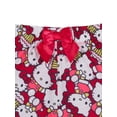 thumbnail image 3 of Hello Kitty x Wonder Nation Girls Short Sleeve Top and Sleep Pants Pajama Set, 2-Piece, Sizes 4-18, 3 of 3