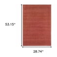 thumbnail image 5 of HomeRoots 506918 3 x 5 ft. Red Stain Resistant Indoor & Outdoor Rectangle Area Rug, 5 of 5