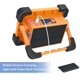 thumbnail image 4 of Foco Proyector LED 80W, 3000 Lúmenes Recargable, Luz de Trabajo Ajustable 180°, Foco LED Impermeable de 4 Modos para Camping, Construcción, Emergencia Clase de eficiencia energética A+++： brillar Electrónica, 4 of 5