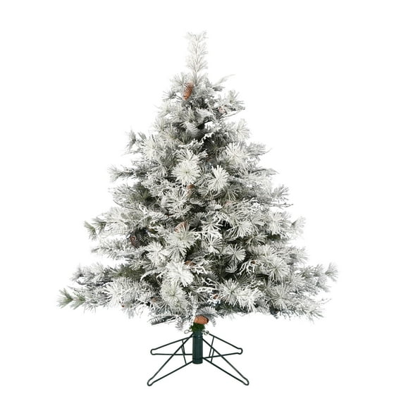 Vickerman 12' x 95" Flocked Cheshire Artificial Christmas Tree, Unlit