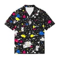 thumbnail image 6 of QINGFSAP Kids Girls Boys Hawaiian Printed Lapel Short Sleeve Shirt Casual Breathable Summer Tops for 3鈥?5T, 6 of 8