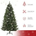 thumbnail image 4 of HOMCOM 7FT Artificial Snow Christmas Pine Tree Xmas Decoration w/ Pinecone, 4 of 10