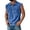 42#Blue, variant on Mens Sleeveless Denim Shirts Henley Vintage Muscle Tank Tops V Neck Button Workout Polo Undershirts with Pocket Blue 3XL