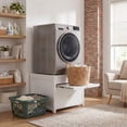thumbnail image 2 of HUAXRON 23" Height Laundry Pedestal for Washer and Dryer, Universal Fit, Four Corner Bearing Capacity 700lb Max, Metal Washing Machine Base Stand for Dryer Base Platform Heavy Duty (1 Pack), 2 of 10