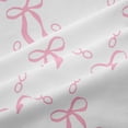 thumbnail image 5 of Erosebridal Girly Pink Bowknot Black Out Curtains For Girls,Cute Bows Kawaii Stars Curtains Pack of 2 (42x63 Each),Lightpink White, 5 of 7