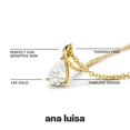 thumbnail image 3 of Colgante de Ana Luisa chapado en oro de 14 quilates y plata rodiada, 3 of 7