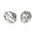 thumbnail image 3 of Yoursfs Twisted Knot Silver Clip on Earrings for Women White Gold Plated Ear Clips Non Pierce Earrings Hypoallergenic Jewelry, 3 of 5