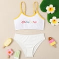 Girl Swimsuit Size 1012 Swimsuit Sport Soild High Waist Bikini Set