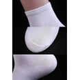 thumbnail image 2 of 12 Pairs Athletic Thin Cotton Ankle Socks for Men and Women White Size 10-13, 2 of 3