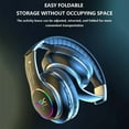 thumbnail image 4 of Inerposs Bluetooth 5.0 Foldable Headphones with Subwoofer - Wireless Over-Ear Headset with Built-in Mic, Noise Cancellation, and 8-Hour Battery Life, 4 of 9