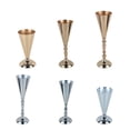 thumbnail image 7 of Gold Silver Candle Holders Wedding Decor Metal Candlestick Flower Stand Vase Table Centerpiece Event Floral Rack Road Lead (silver 42cm), 7 of 7