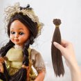 thumbnail image 5 of Pelucas de pelo de muñeca Mizh de 6 piezas Pelucas de pelo de muñeca decorativas Pelucas de pelo simulado Adornos Pelucas de trama de pelo de muñeca, 5 of 5