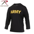 thumbnail image 2 of Rothco Long Sleeve Army PT Shirt - Black, Medium, 2 of 2