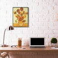 thumbnail image 2 of Stupell Industries Van Gogh Sunflowers Classic Painting Black Framed Art Print Wall Art, 24x30, by Vincent Van Gogh, 2 of 8
