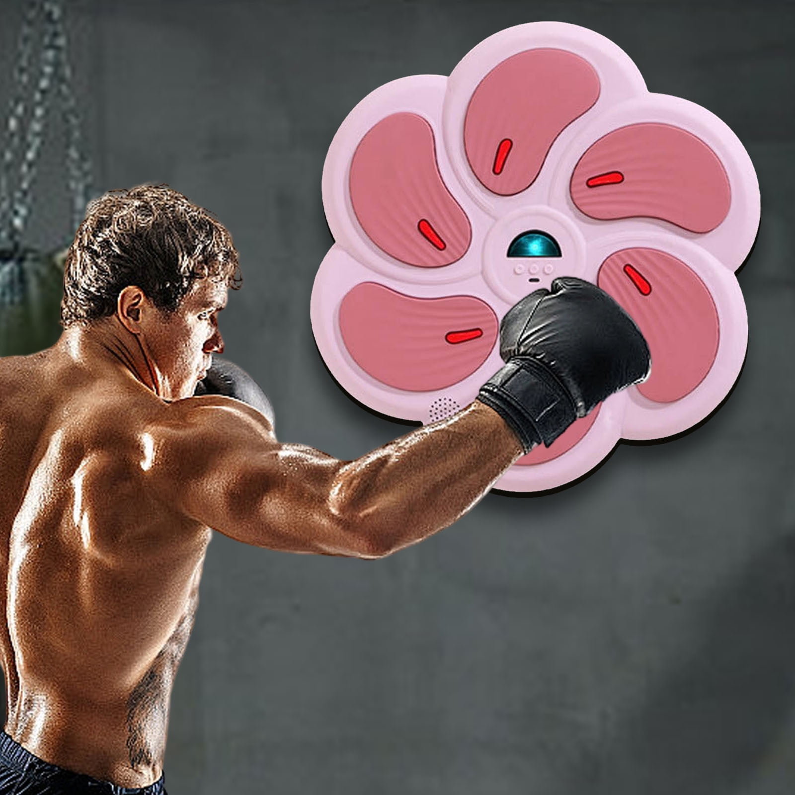 DAMAI 2025 Music Boxing Machine, Wall Mounted Smart Bluetooth Boxing Target with Boxing Gloves, Wall Boxing Punching Pad, Home Workout Traine, Fun Electronic Boxing Gifts