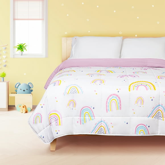 Edredon Infantil Dreamlab, Hipoalergenico, Tamaño Matrimonial, Diseño De Arcoiris