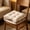Khaki, variant on CCWADH Ruffled Border Tufted Chair Cushion - Soft Non-Slide Decorative Seat Pad for Dining, Kitchen, Office & Home Use