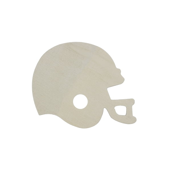 blank 4in football helmet Creative Hobbies 4 Inch Unfinished Wooden Football Helmet Shapes, Ready to Paint or Decorate (24)
