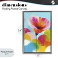 thumbnail image 4 of Stupell Industries Contemporary Hibiscus In The Sun Gray Floating Frame Canvas Art, 17 x 25, by Chromatic Storm Studio, 4 of 8