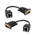 thumbnail image 1 of Extensor 2xVGA CUTICAT De 15 Pines Al Convertidor Lan Adaptador Ethernet 2 piezas, 1 of 8