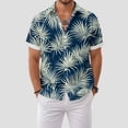 thumbnail image 2 of Mens Hawaiian Shirt Short Sleeve Button Down Shirts Tropical Floral Summer Beach Shirts,S-3XL, 2 of 7