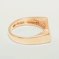 thumbnail image 3 of LBG British Made 14k Rose Gold Natural Garnet Mens Band Ring - 25 size options - Size 7.25, 3 of 6