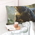 thumbnail image 4 of Gaeub Ferocious Dinosaur Flannel Fleece Throw Blanket - Cozy Home & Bedroom Decor, Dorm Room Essential for Girls-16"x24", 4 of 6