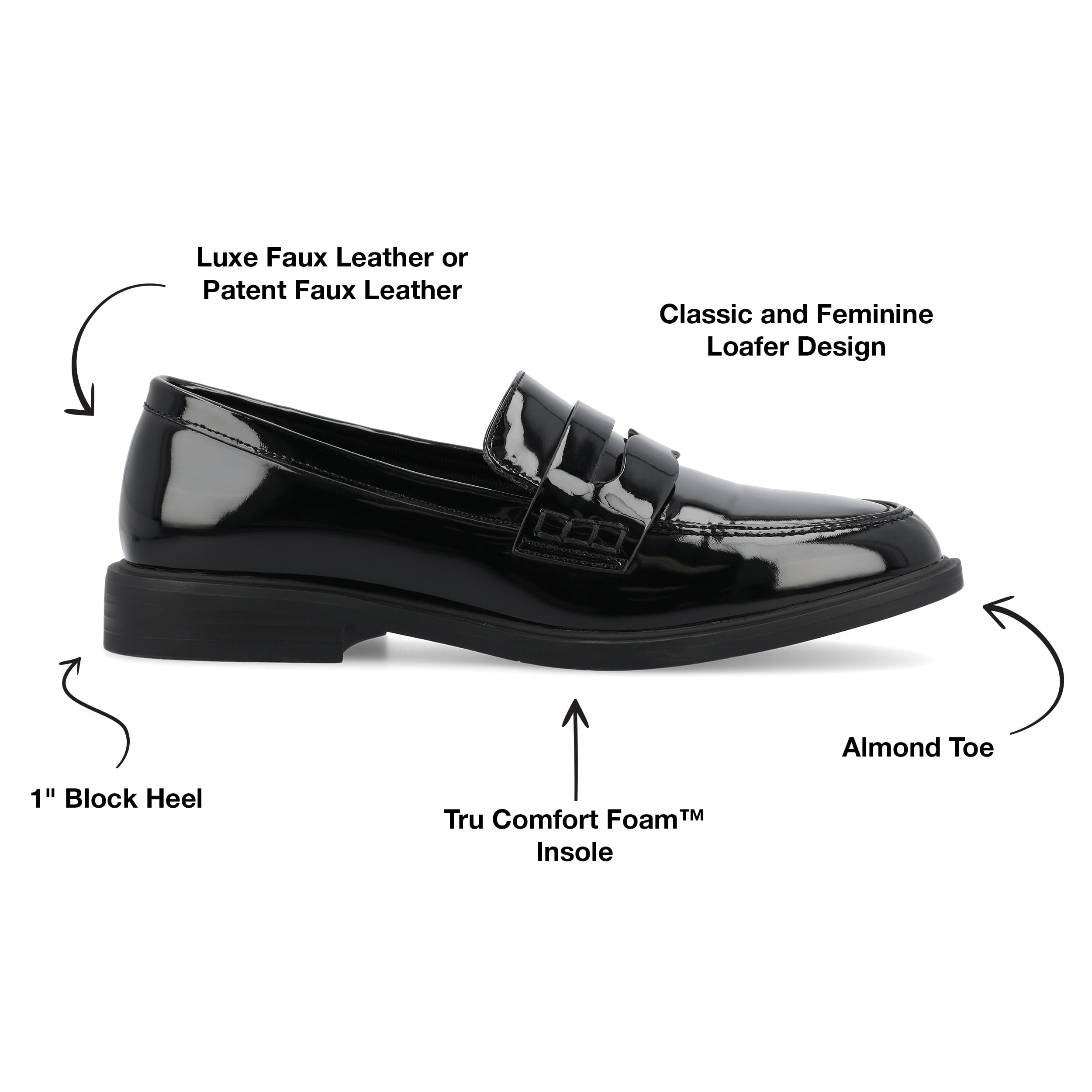 Journee Womens Raichel Slip On Loafer