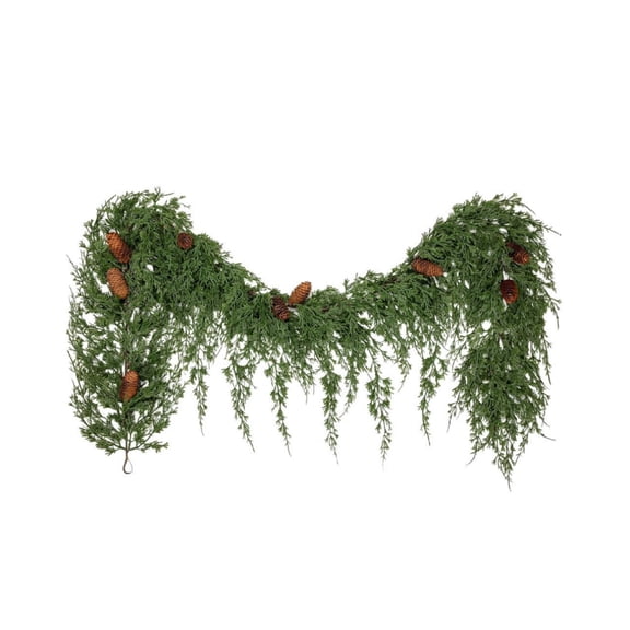 2026 Christmas Home Party Decoration Simulation Of Fake Green Plants Christmas Fireplace Home Decoration Door Hanging Winding Red Fruit Pines Rattan Vines Christmas Celebration Party Supplies