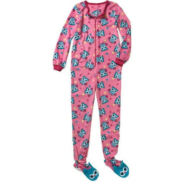 Girls' Fleece Pajama Footed Sleeper