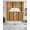 Yellow Brown, variant on Yellow Black Plaid Swag Kitchen Curtains Sets for Windows 24 Inch Length, Fall Country Farmhouse Buffalo Check Short Window Curtain Panels Swags Valances and Tiers 3 Piece Set for Cafe/Dining Room