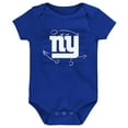 thumbnail image 2 of Newborn & Infant Royal/Red/Heather Gray New York Giants Three-Pack Eat, Sleep & Drool Retro Bodysuit Set, 2 of 4