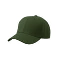 thumbnail image 4 of Men's Plain Baseball Cap Adjustable Curved Visor Hat-3P Black Charcoal Olive, 4 of 9