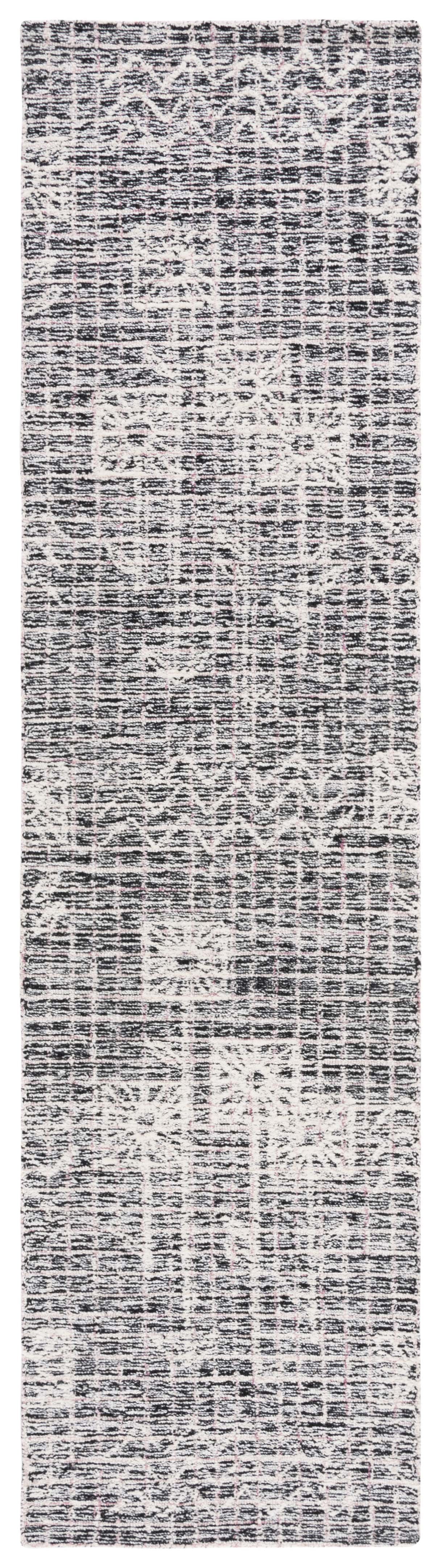 Safavieh Metro Yolonda Distressed Runner Rug, Black/Ivory, 2'3" x 9'