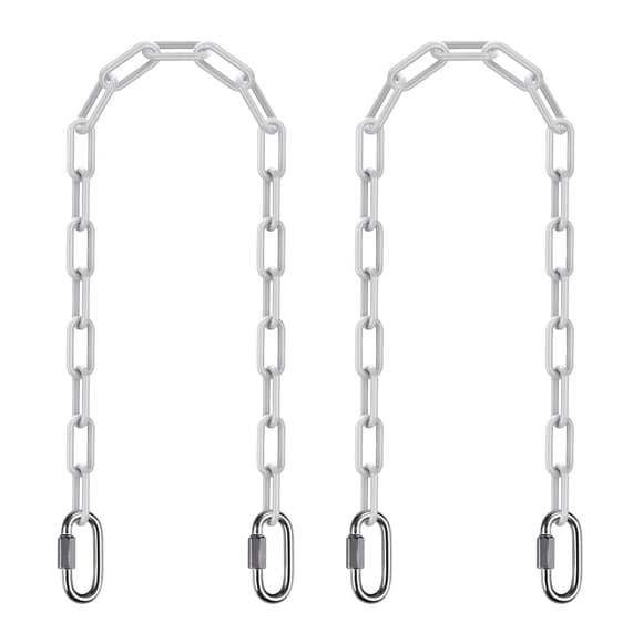 Cadena colgante SELEWARE de 40 cm, 2 unidades con 4 mosquetones