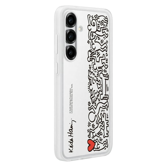 Funda para teléfono Samsung Galaxy S25+ Flipsuit blanca con tecnología NFC