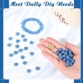 thumbnail image 3 of 100 Pcs Rhinestone Beads,0.3 in Polymer Clay Beads,Shiny Clay Beads,Bulk Round Diamond Beads for Necklace Bracelet Earring Jewelry Making and DIY Decor Crafting,Round,Blue,Diamond Style,Topboutique, 3 of 8