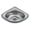 Silver A, variant on ToppiJoy Acrylic Wall Mounting Single Bowl Sink, Triangle Wash Basin Thick Small Sink Corner for Kitchen Bathroom Lavatory (White)