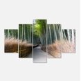 thumbnail image 2 of Straight Path in Bamboo Forest - Forest Canvas Wall Art Print, 2 of 3