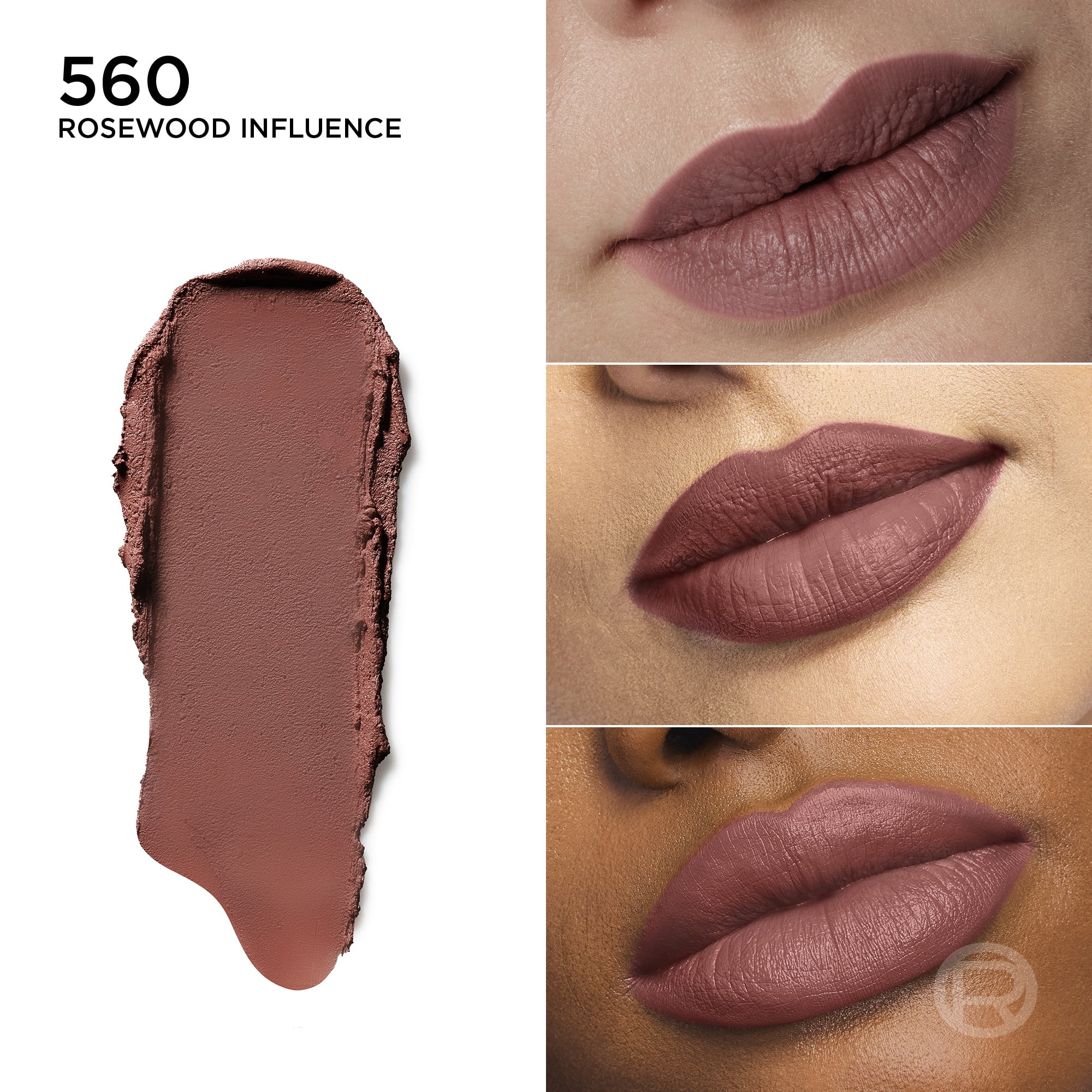 L'Oreal Paris Colour Riche Blurred Matte Lipstick, Rosewood Influence 560, 0.13 oz