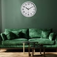 thumbnail image 5 of Silent Wall Clock Non Ticking, 9.84 Inch Wall Clocks Battery Operated, Small Analog Clock for Bedroom Home Office Kitchen Bathroom, Easy to Read(White), 5 of 7