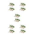 thumbnail image 1 of Ounissouiy 2 piezas decoración de pastel de bodas fiesta de compromiso de plantas rosas Type2 NO2, 1 of 6