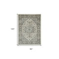 thumbnail image 3 of 7' x 10' Ivory Floral Power Loom Area Rug, 3 of 10