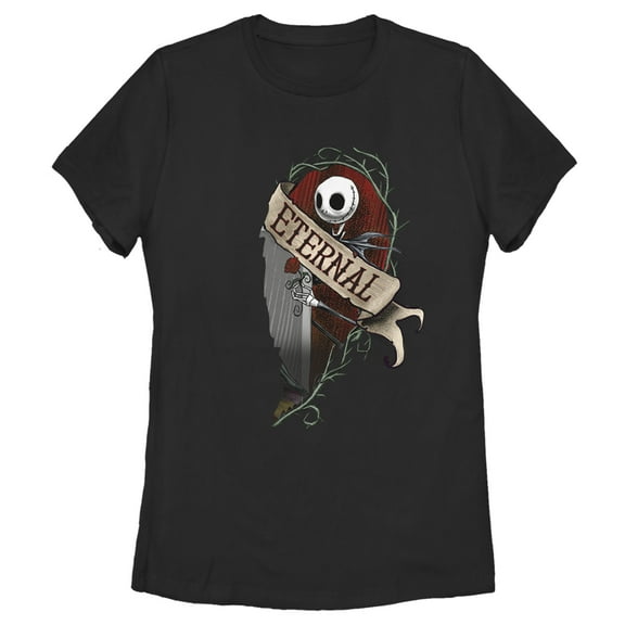 Women's The Nightmare Before Christmas Eternal Jack Graphic Tee Black Small