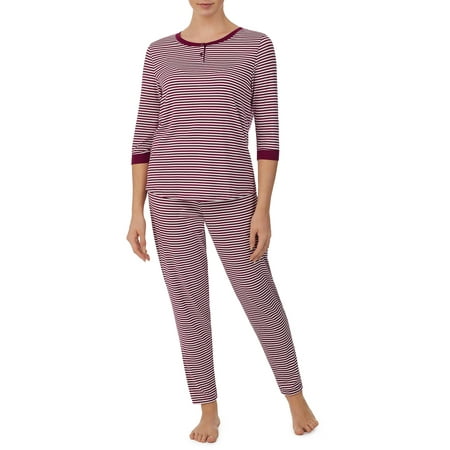 

Carole Hochman Women s 3/4 Sleeve and Jogger Jersey Knit Pajama Set