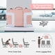 thumbnail image 3 of Mochila de viaje Sinaliy Carry on impermeable para portátil de 17,3", rosa, 3 of 9